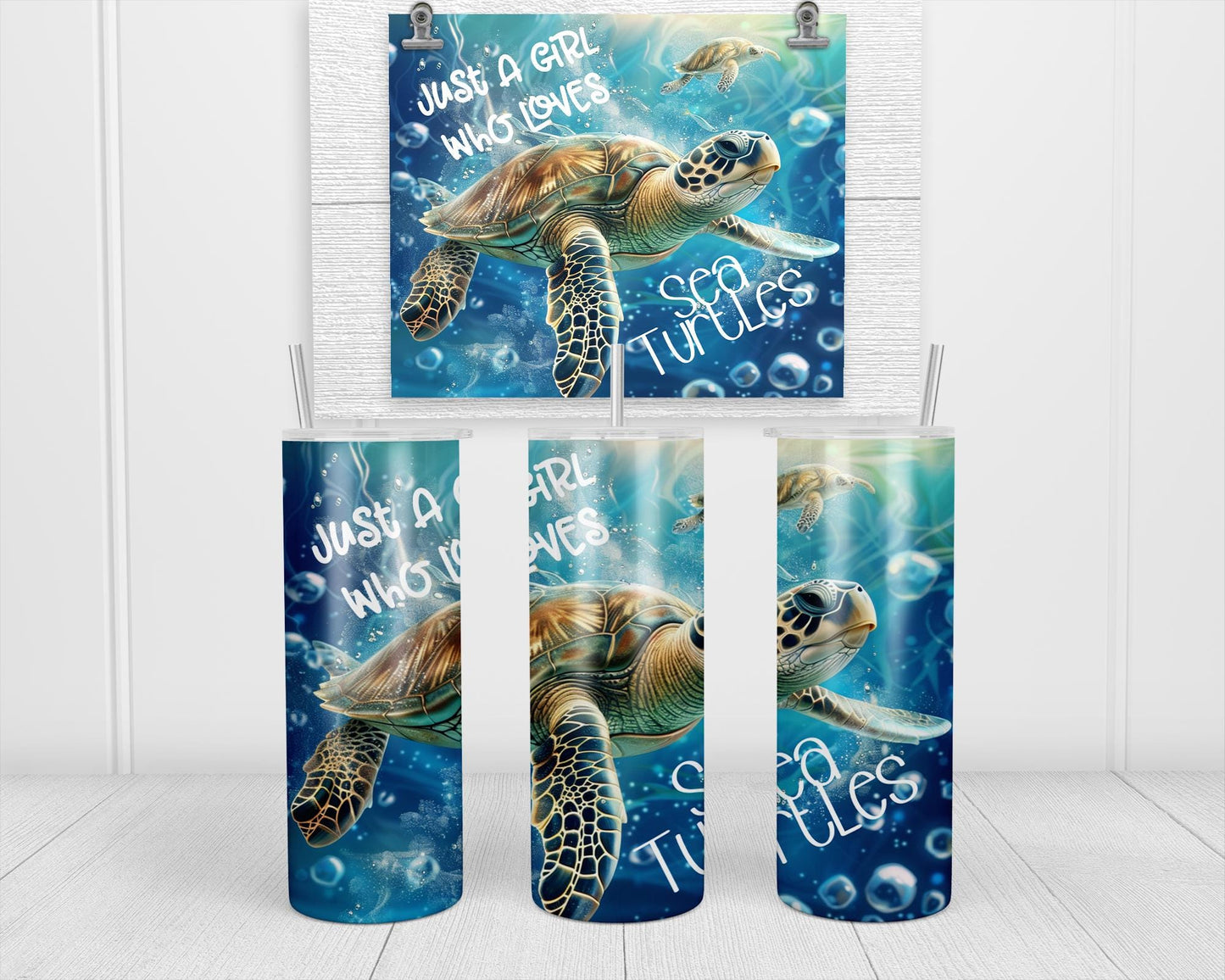 Just A Girl Who Loves Sea Turtle 20oz Tumbler