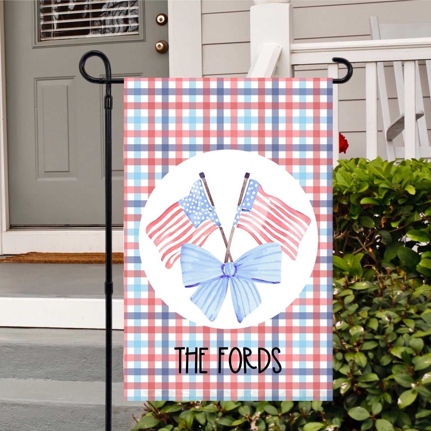 Personalized American Flag Garden Flag - Perfect Housewarming Gift for Fourth of July Celebrations