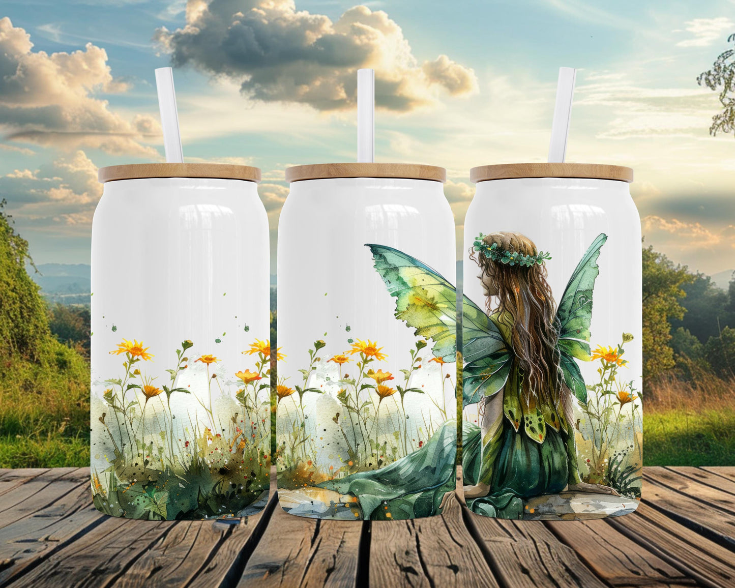 Magic Field Fairy Tumbler, Fairy Lover Gift, 16oz Stainless Steel Soda Can, Magical Gift