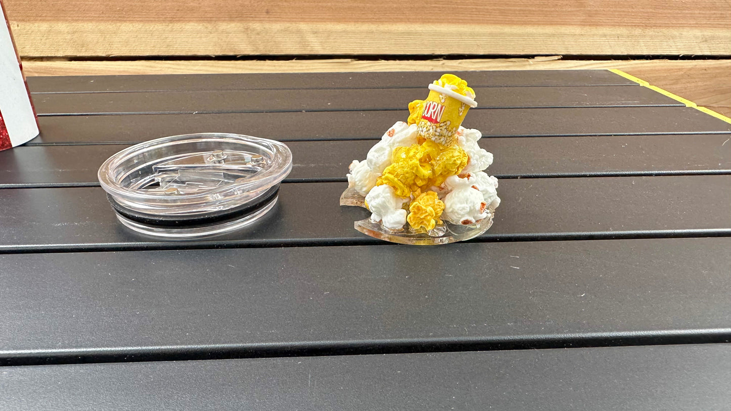 Popcorn Tumbler with Realistic 3D Removable Topper - Perfect Gift for Popcorn Lovers