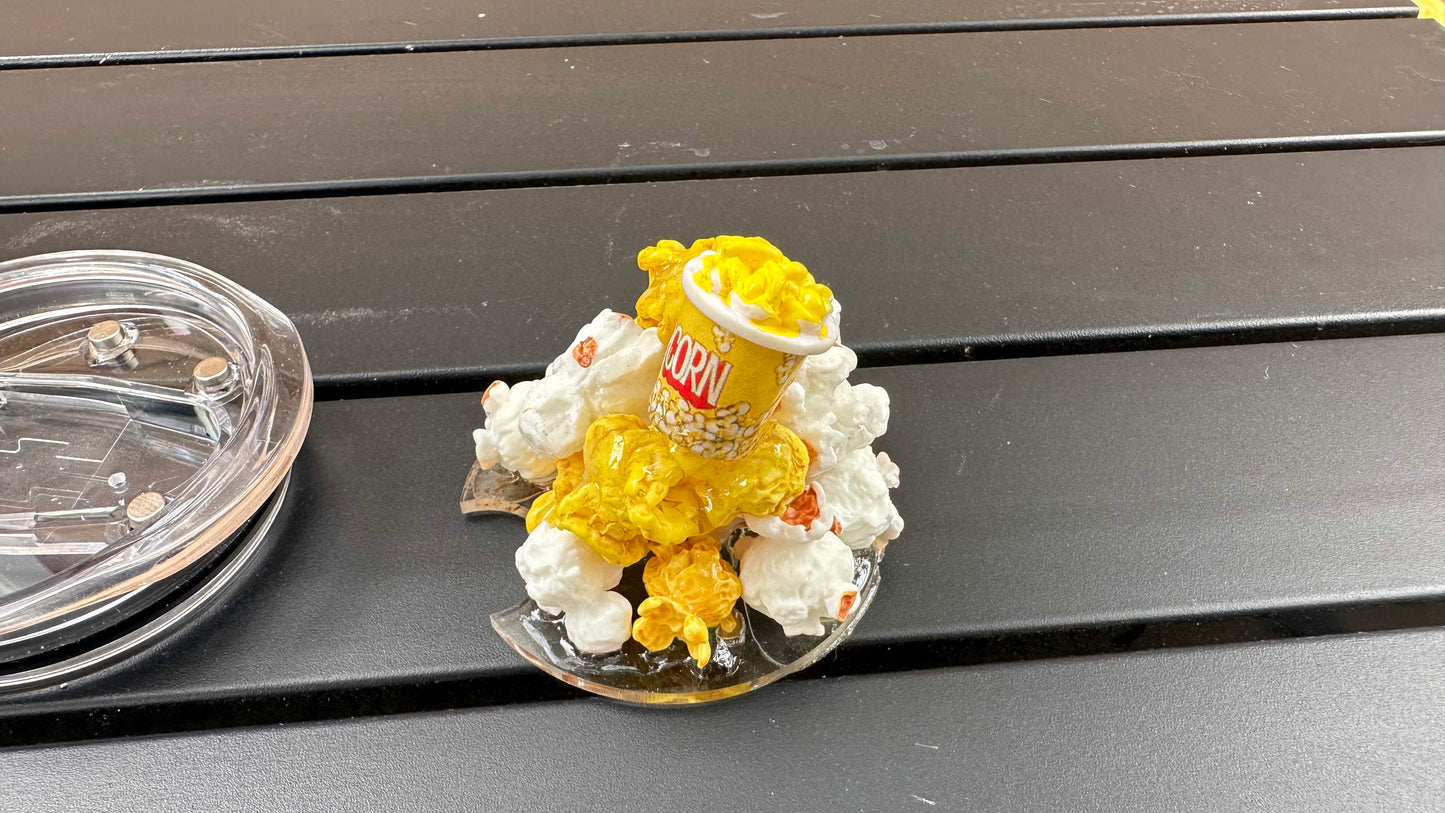 Popcorn Tumbler with Realistic 3D Removable Topper - Perfect Gift for Popcorn Lovers