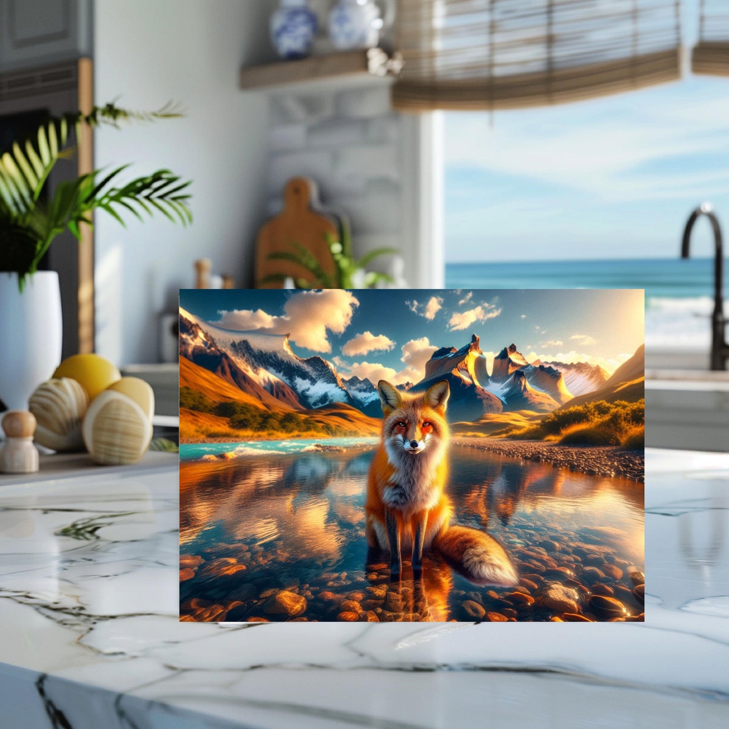 Fox Cutting Board - Nature-Inspired Housewarming Gift for Outdoor Enthusiasts