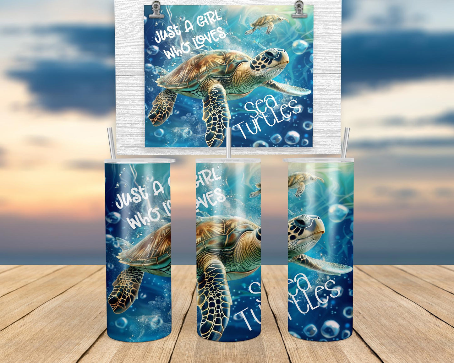 Just A Girl Who Loves Sea Turtle 20oz Tumbler