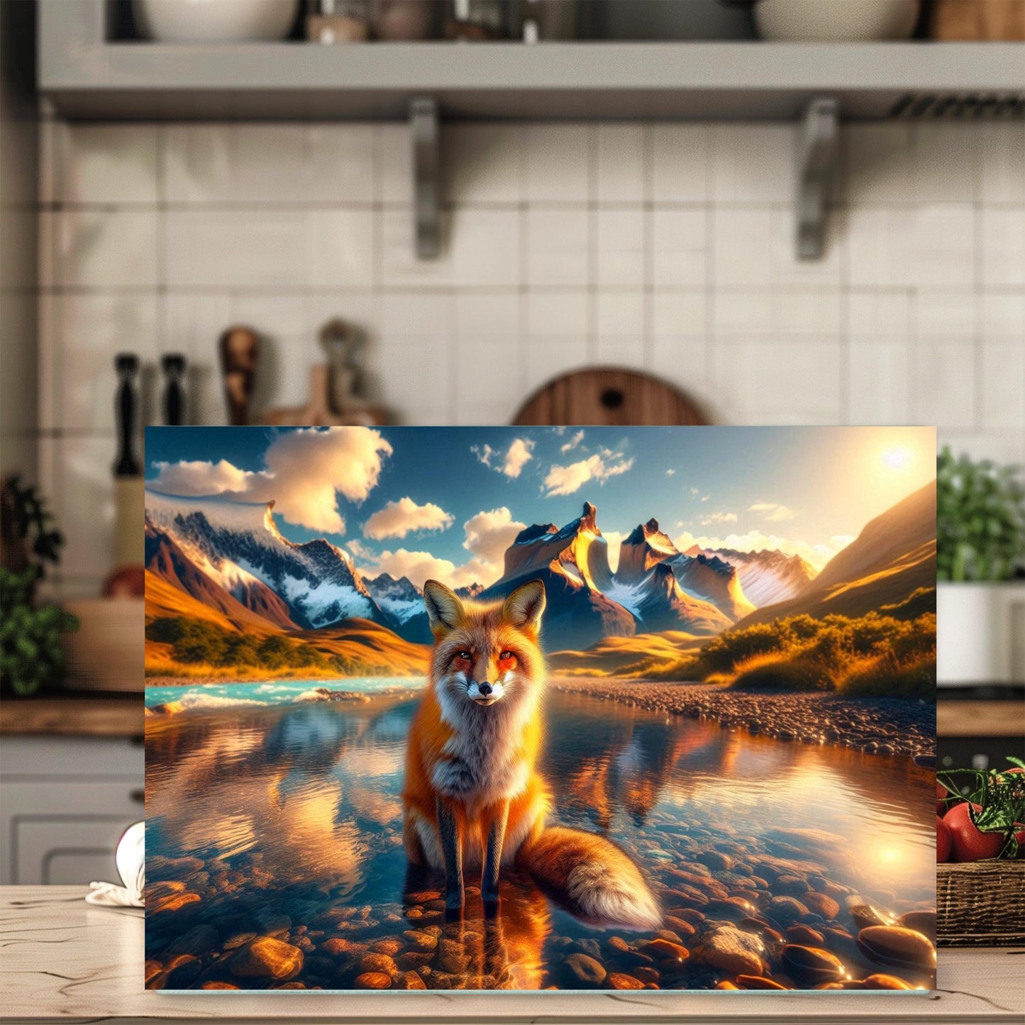 Fox Cutting Board - Nature-Inspired Housewarming Gift for Outdoor Enthusiasts