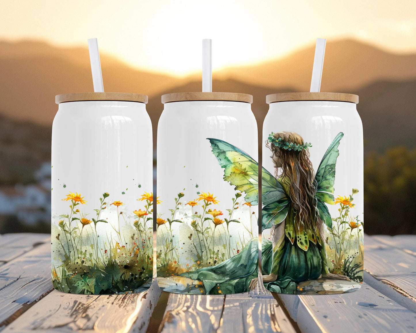 Magic Field Fairy Tumbler, Fairy Lover Gift, 16oz Stainless Steel Soda Can, Magical Gift