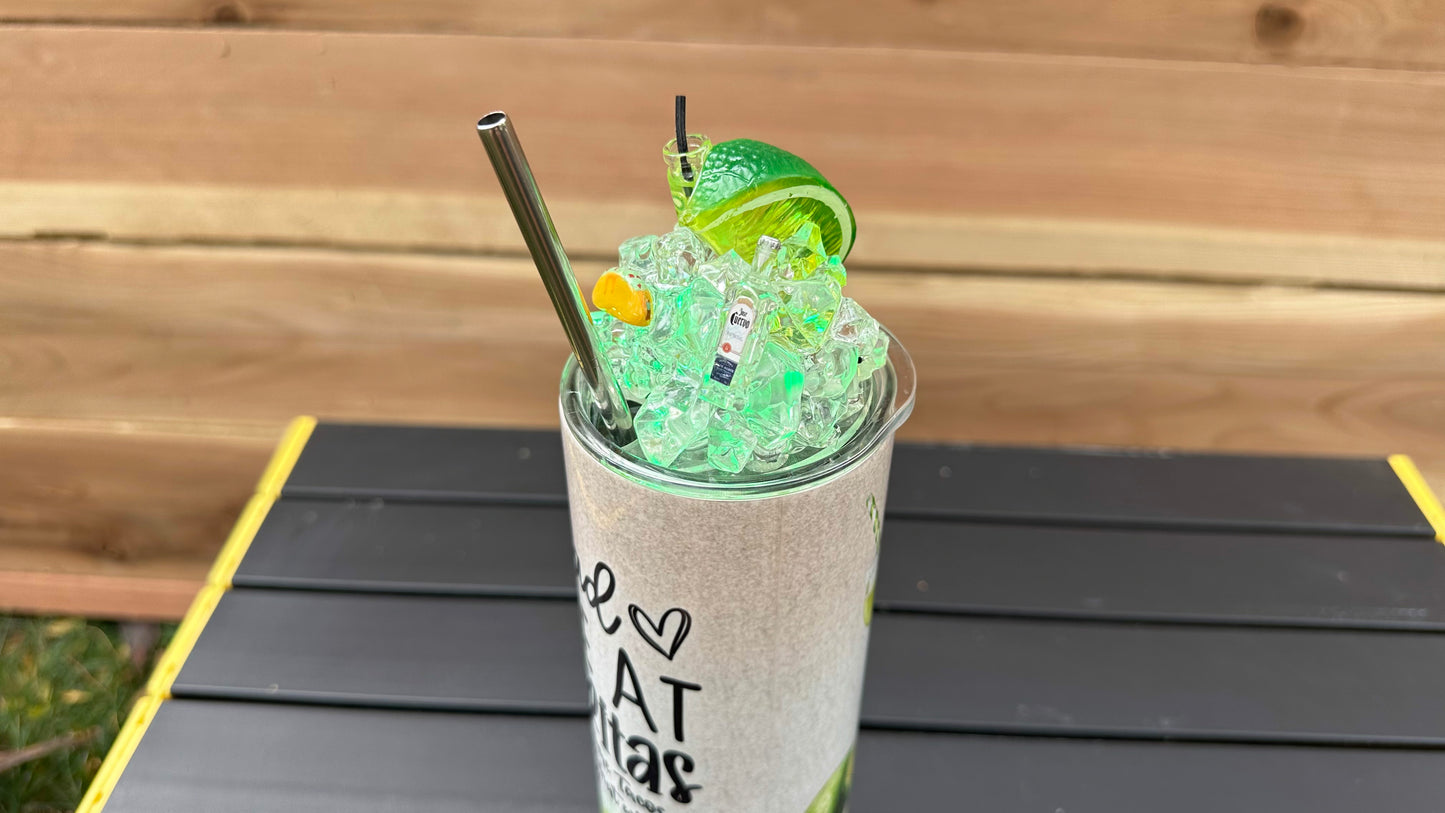 Margarita Taco Tumbler with Topper - Unique Christmas Gift for Her Perfect for Sisters