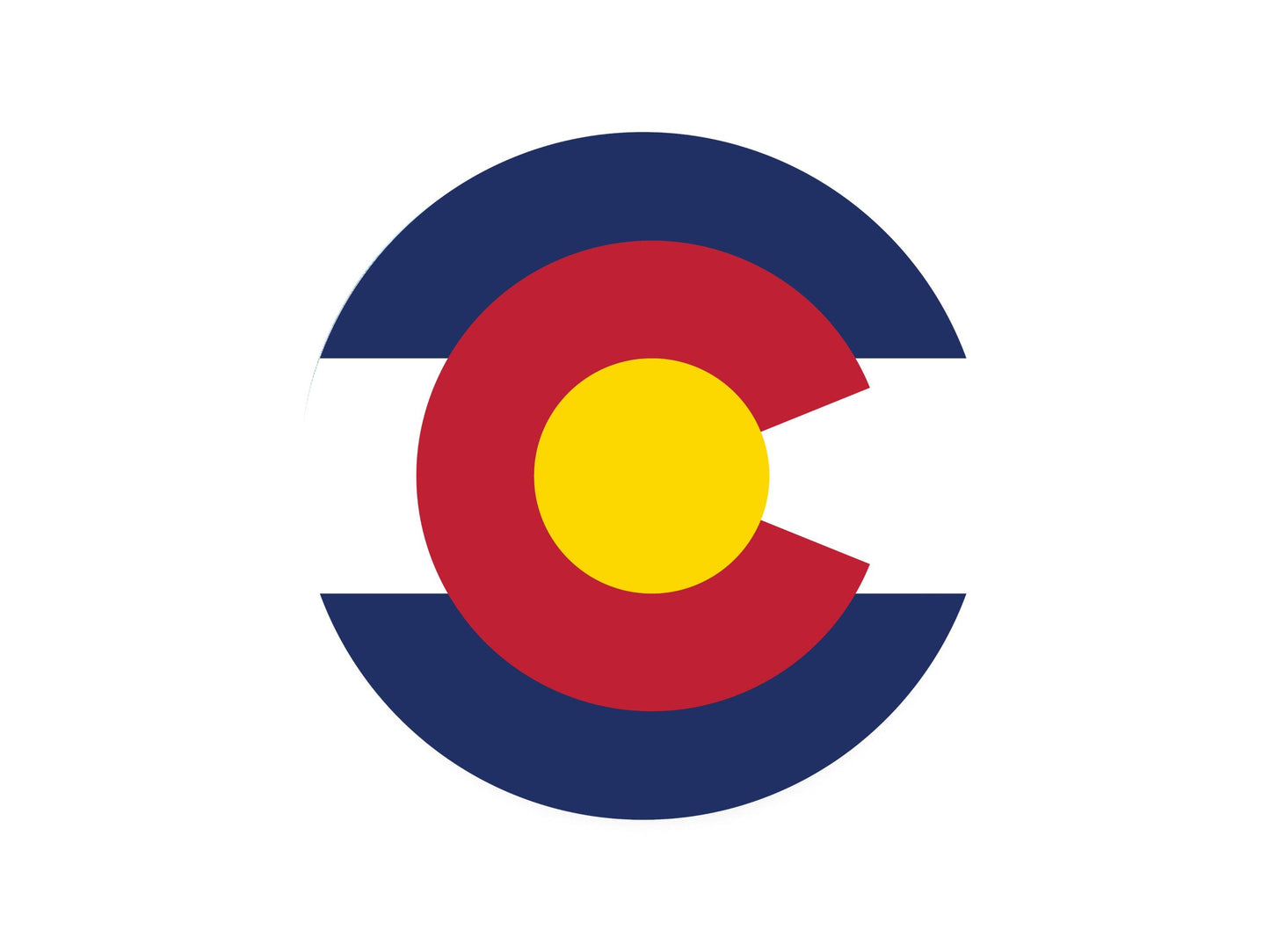 Colorado Circle Logo Sandstone Car Coasters, Unique Gifts for Him, Car Cup Holder