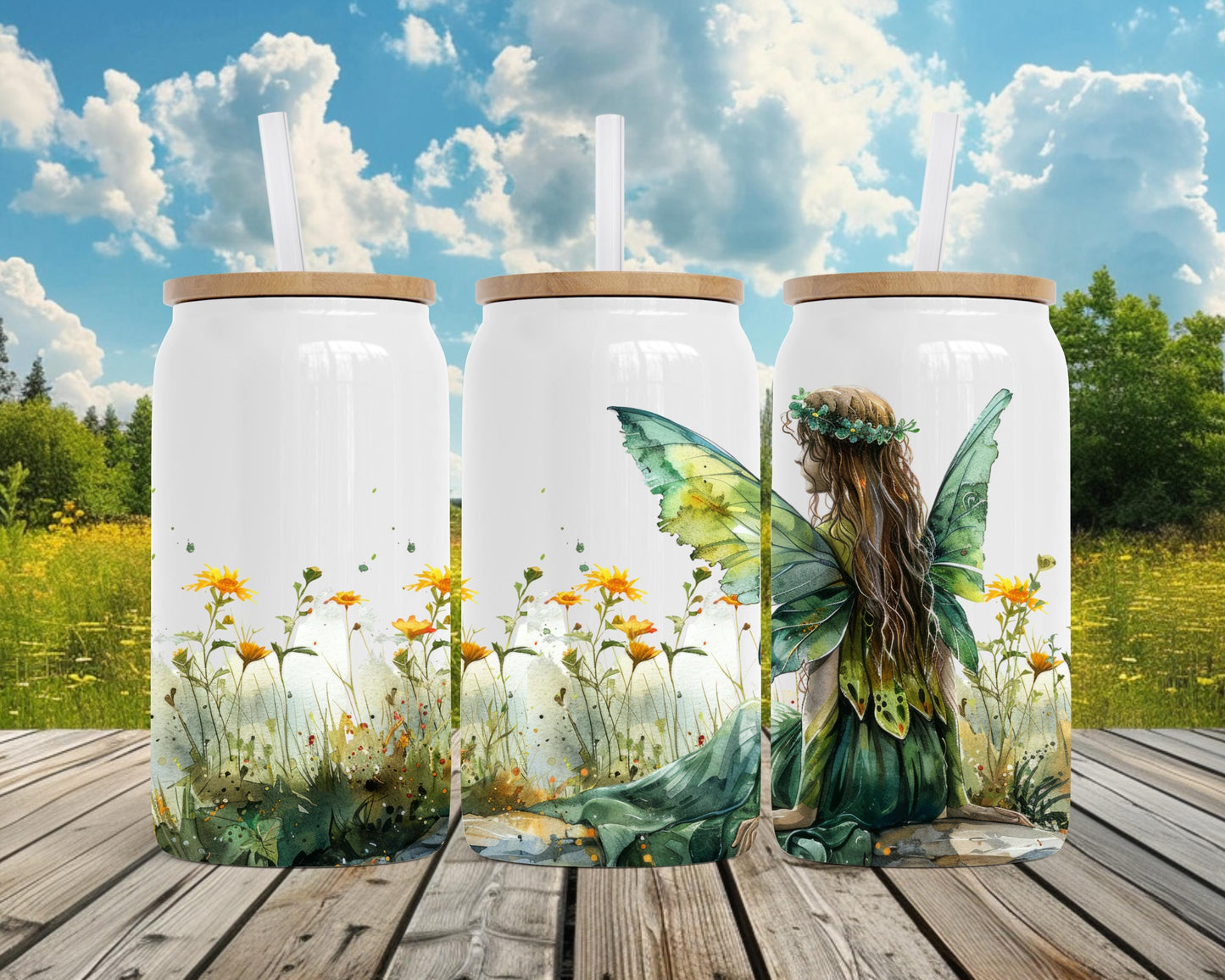 Magic Field Fairy Tumbler, Fairy Lover Gift, 16oz Stainless Steel Soda Can, Magical Gift