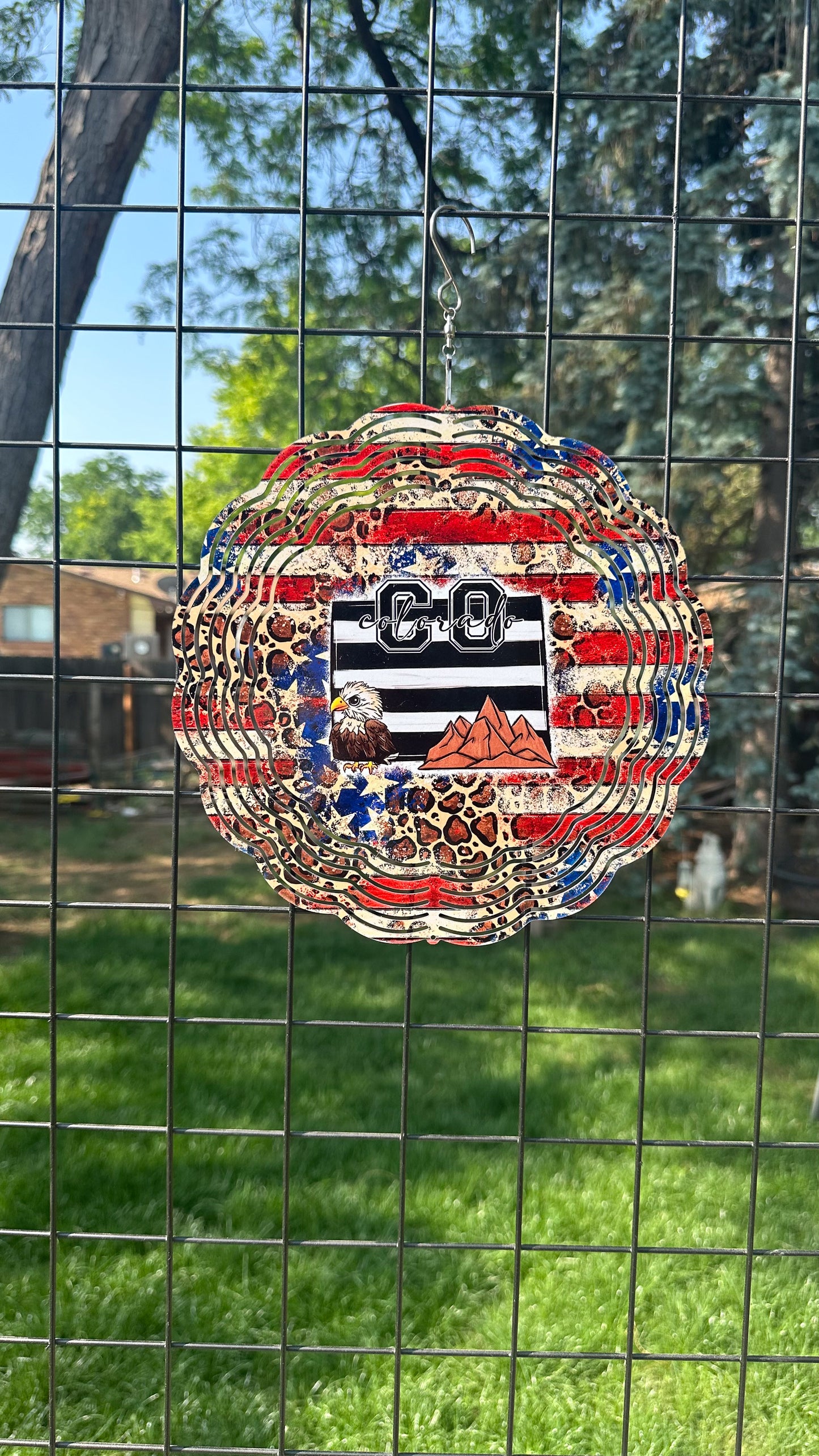 Colorado Colorful 3d Wind Spinner, 10' Wind Spinner