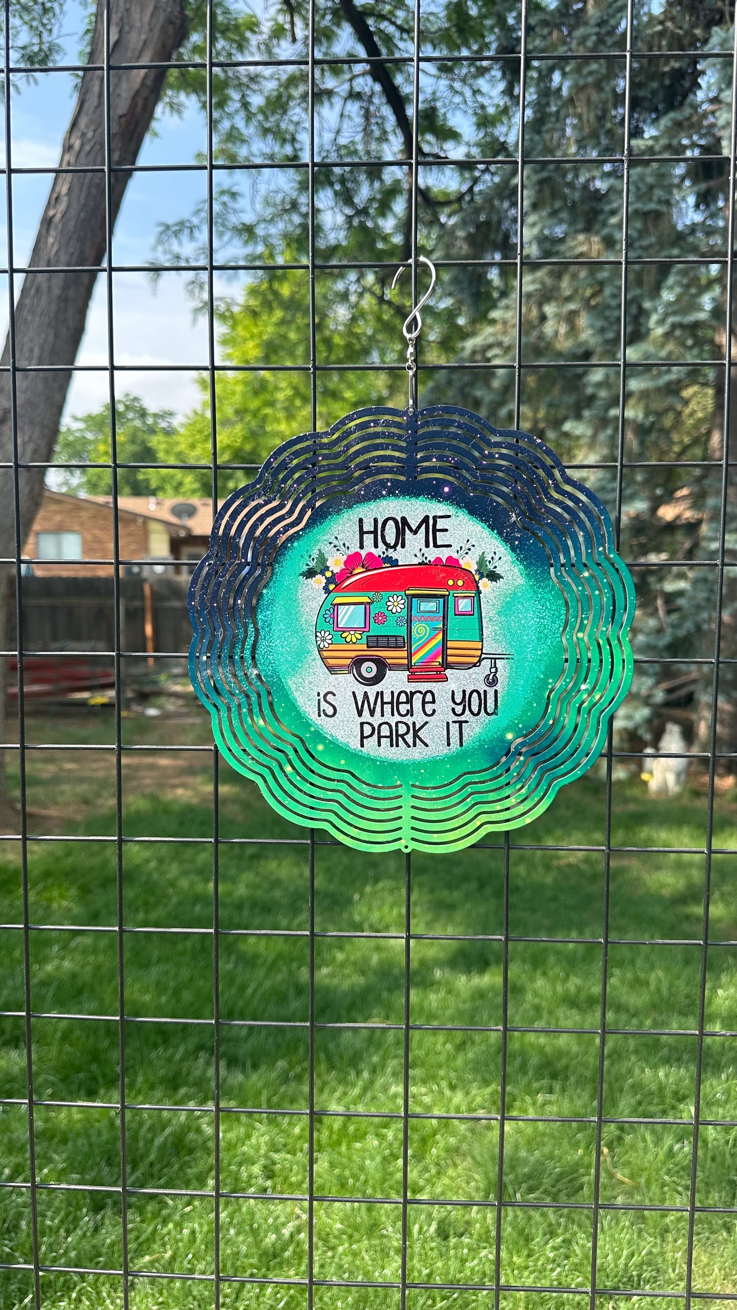 10 3D Wind Spinner - Home Is Where You Park It Garden Decor