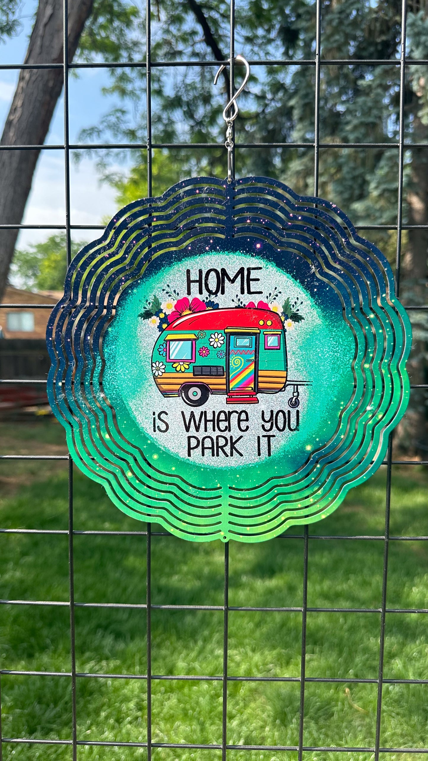 Home Is Where You Park It Wind Spinner