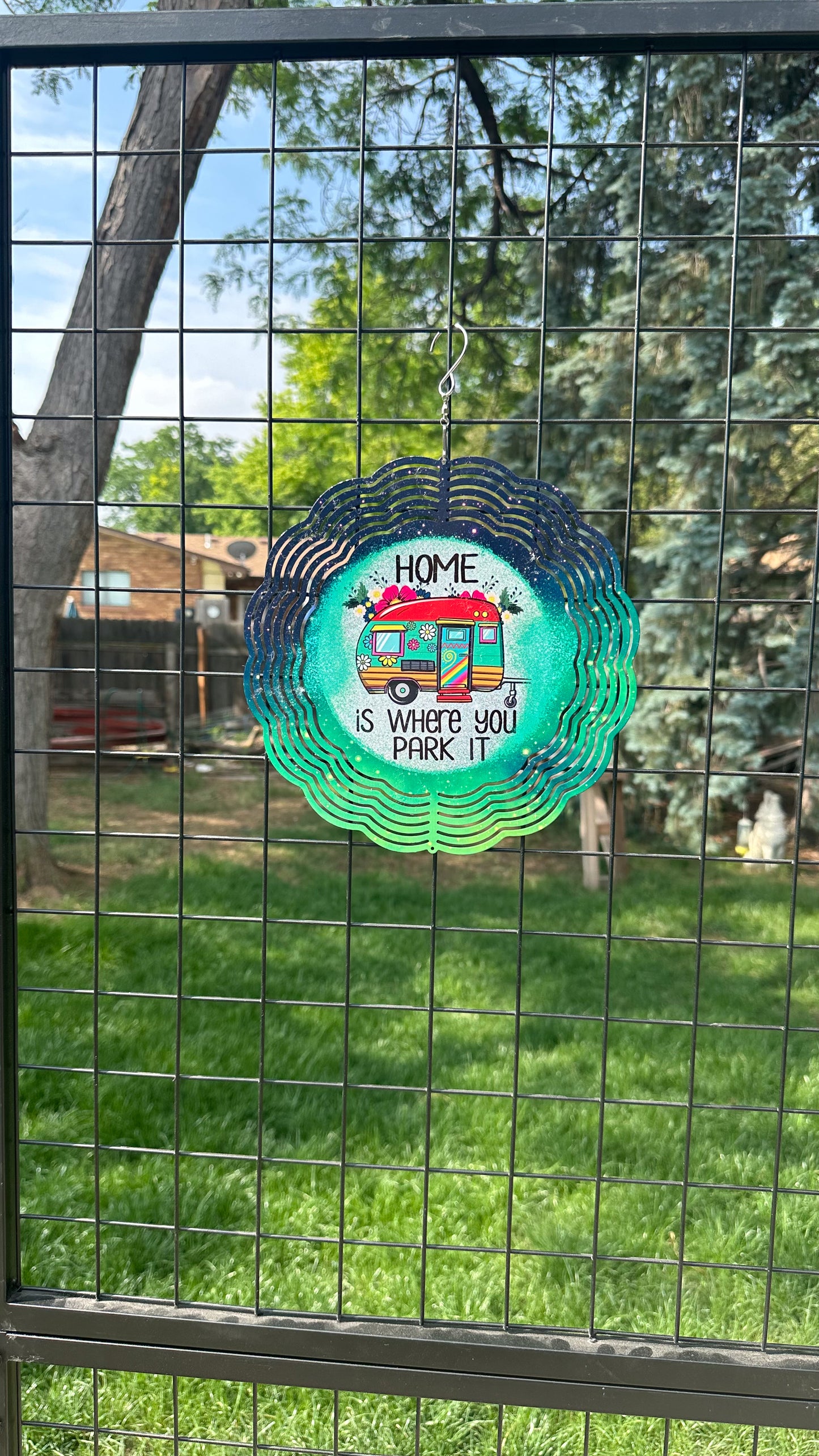 10 3D Wind Spinner - Home Is Where You Park It Garden Decor