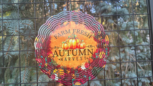 Fall-Themed 10-Inch 3D Wind Spinner for Yard and Garden - Perfect Gift for Garden Lovers