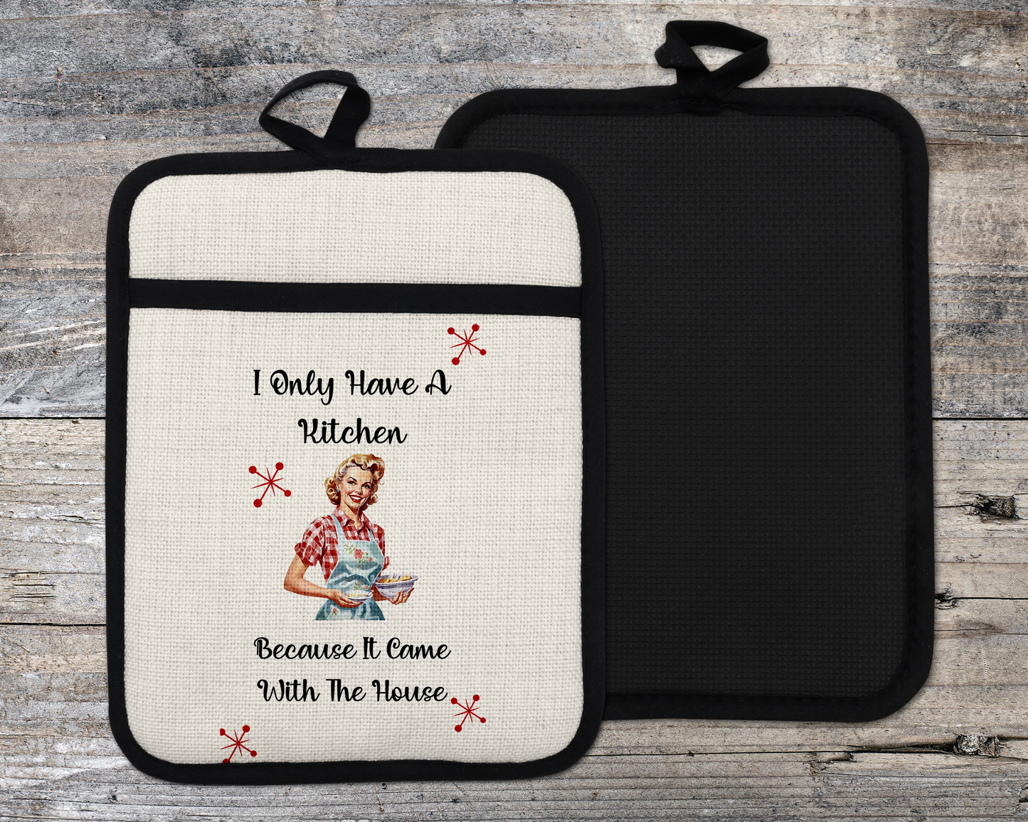 Funny Sarcastic Oven Mitt - Humorous Kitchen Decor for Chefs