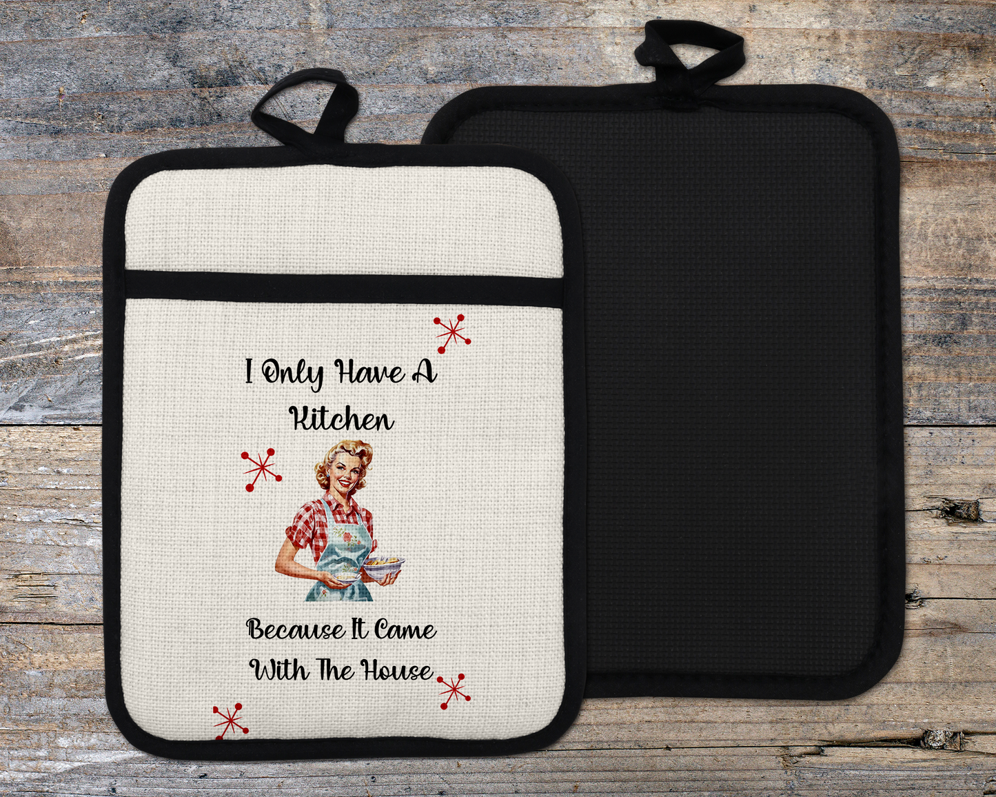 Funny Sarcastic Oven Mitt - Humorous Kitchen Decor for Chefs
