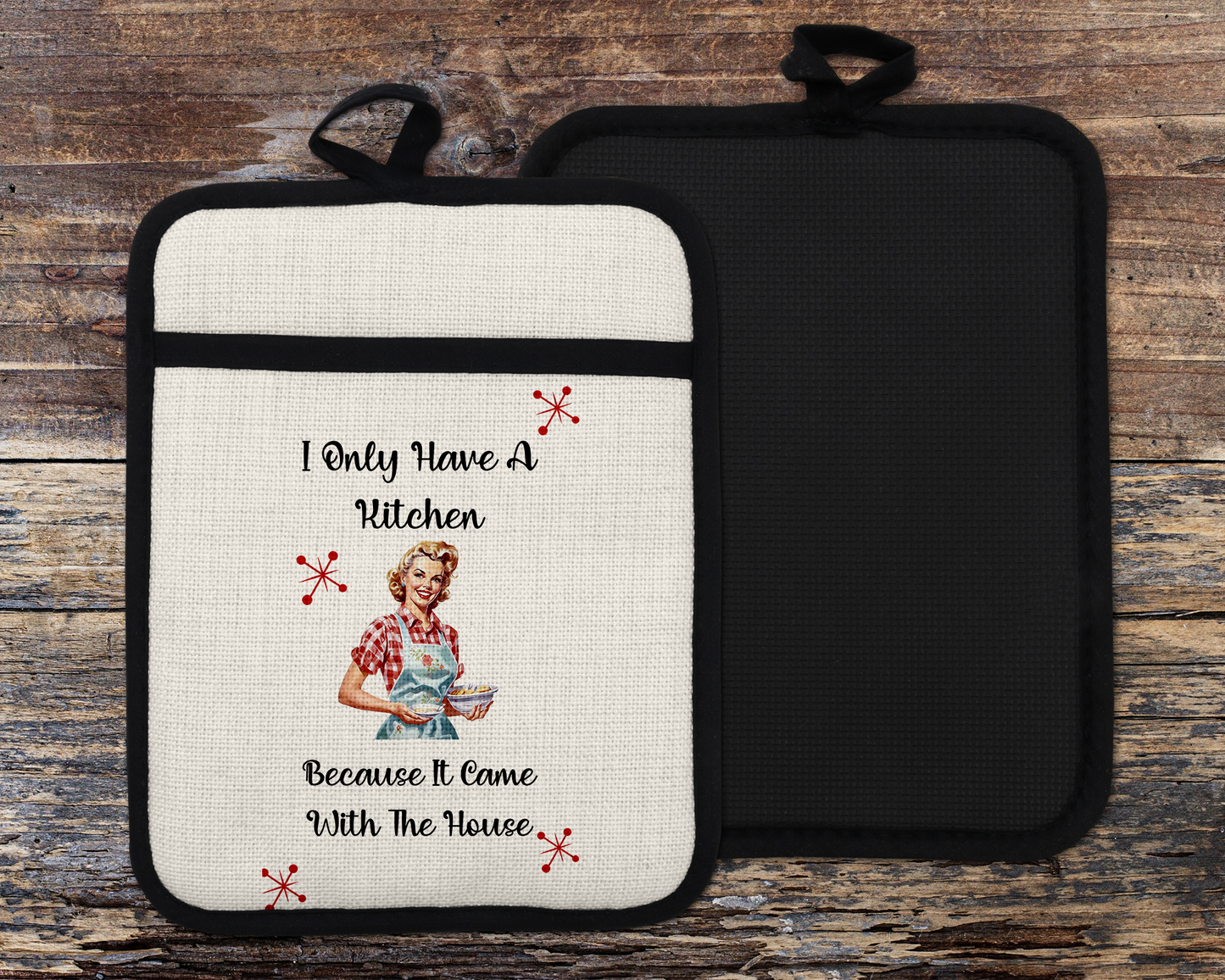 Funny Sarcastic Oven Mitt - Humorous Kitchen Decor for Chefs