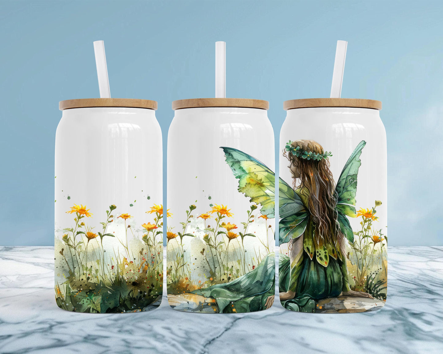 Magic Field Fairy Tumbler, Fairy Lover Gift, 16oz Stainless Steel Soda Can, Magical Gift