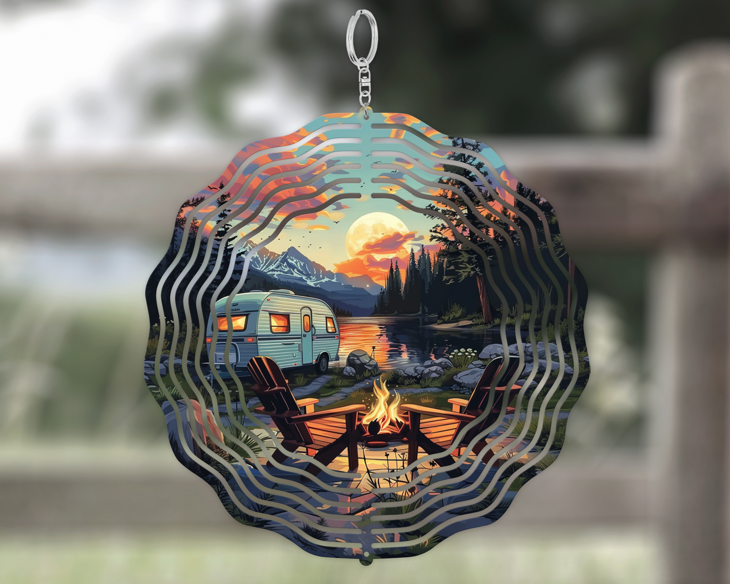 Camping Wind Spinner - Unique Outdoor Decor Gift for Campers