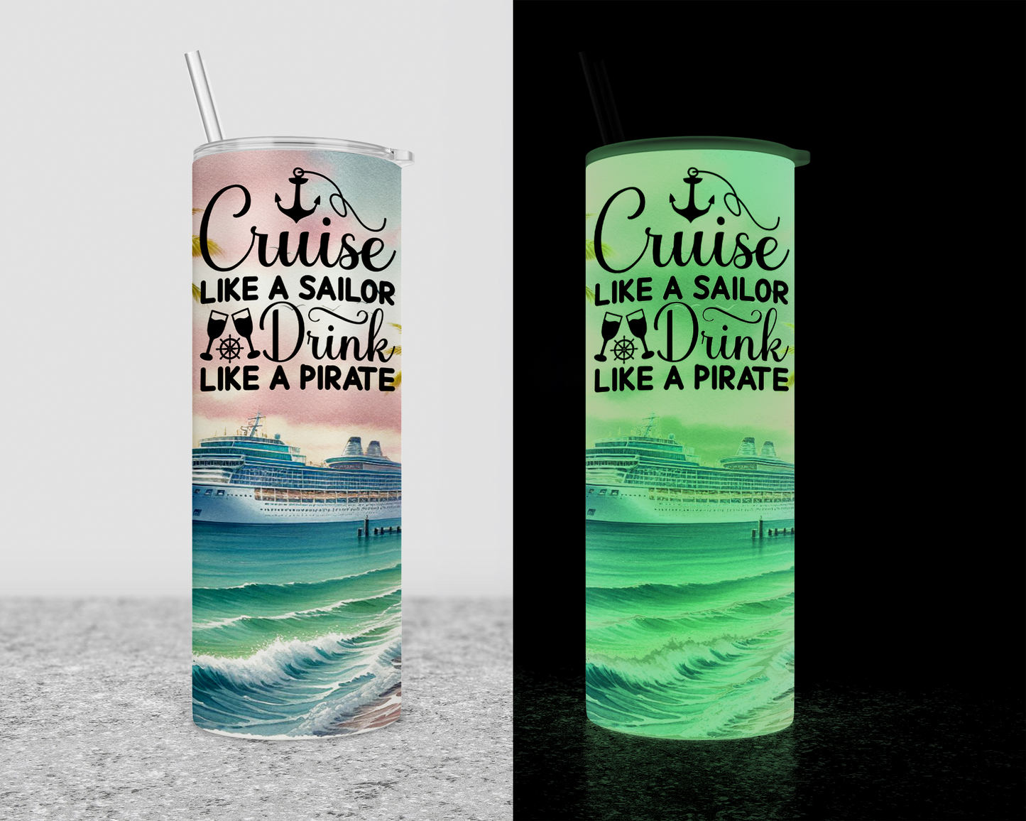 Personalized Beach Vacation Name Tumbler Cup, Custom Girls Trip Skinny Cup, Custom Family Vacation Tumblers with Lid, Personalized Cruise