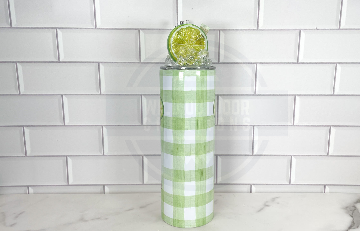 Drinks Well With Others 20oz Tumbler with Fake Ice Lid Topper