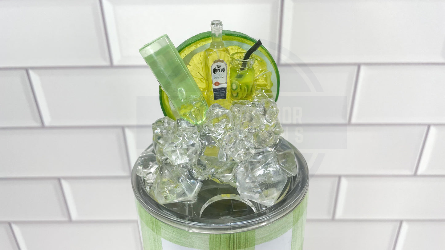 Drinks Well With Others 20oz Tumbler with Fake Ice Lid Topper