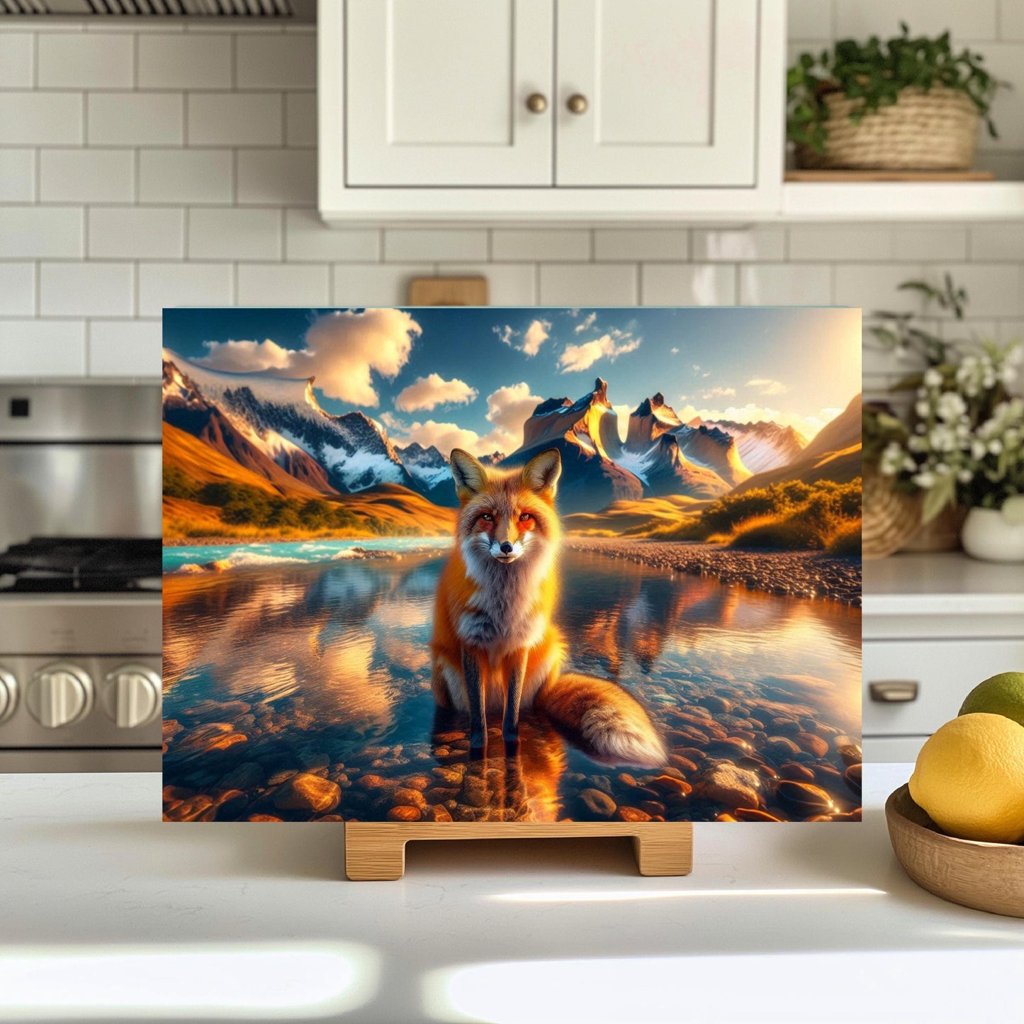 Fox Cutting Board - Nature-Inspired Housewarming Gift for Outdoor Enthusiasts