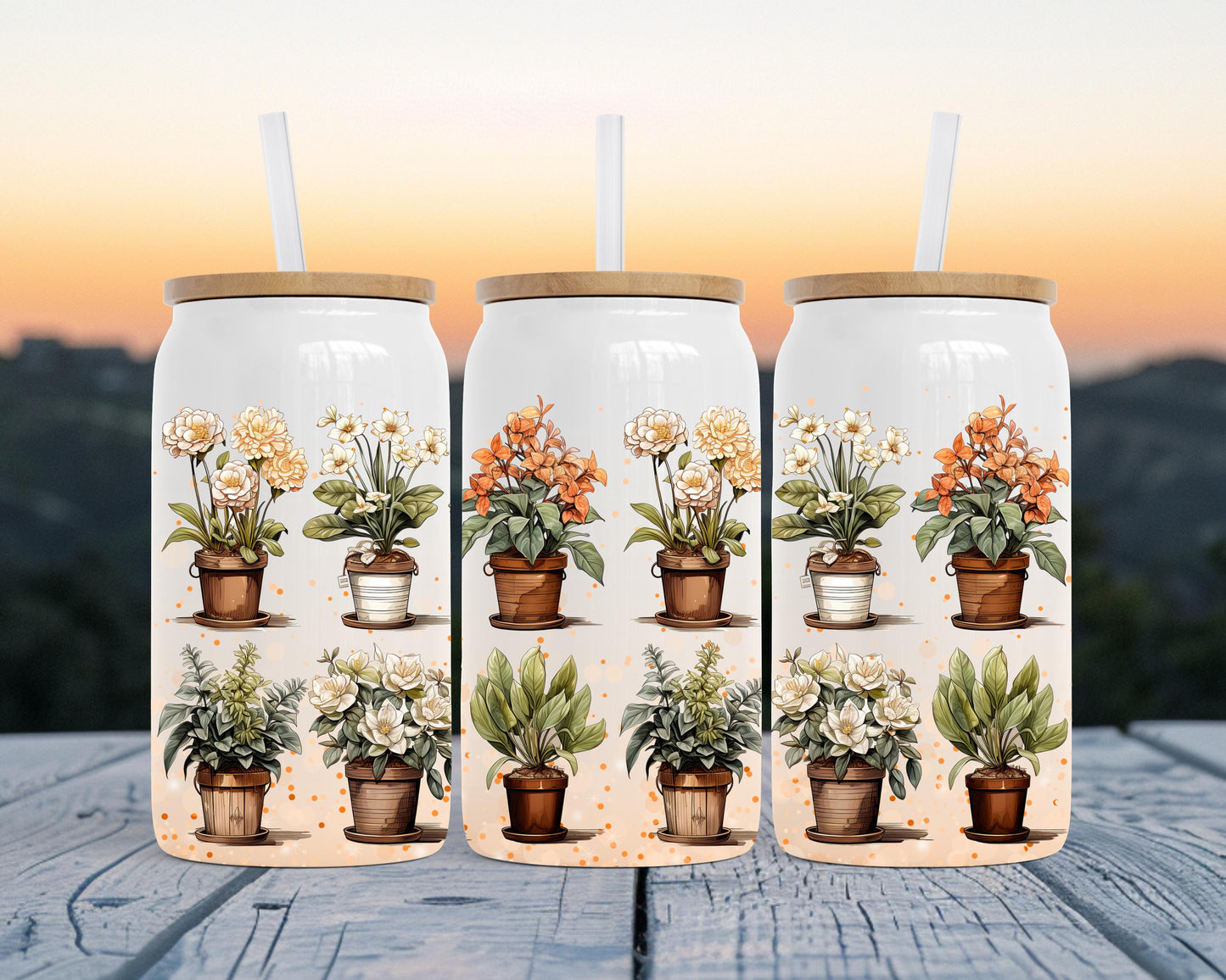Plant Mom Tumbler Gift, 16oz Stainless Steel Soda Can, Botanical Tumbler, Travel Tea Cup