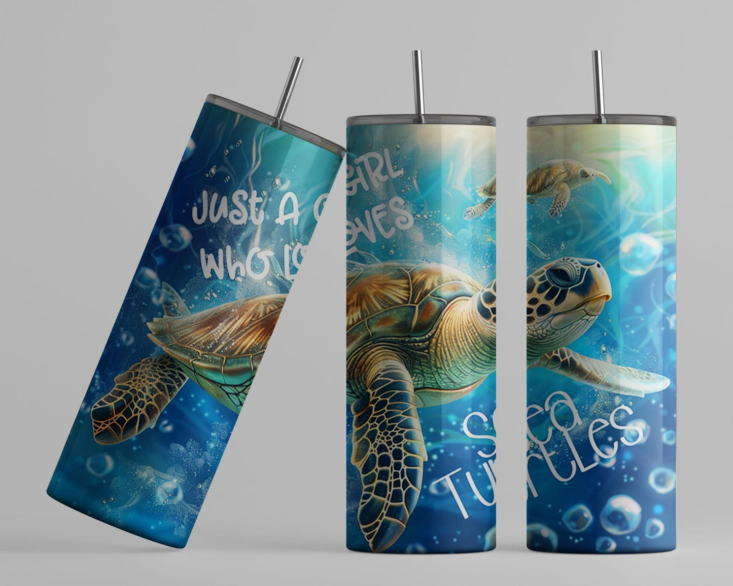 Just A Girl Who Loves Sea Turtle 20oz Tumbler