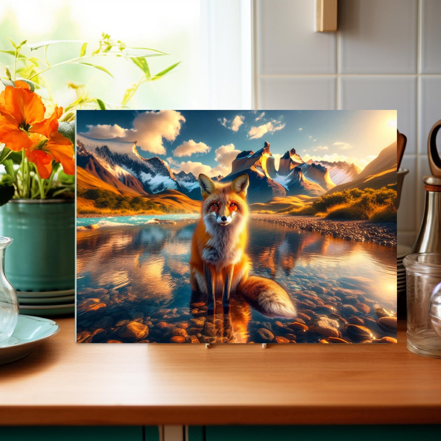 Fox Cutting Board - Nature-Inspired Housewarming Gift for Outdoor Enthusiasts