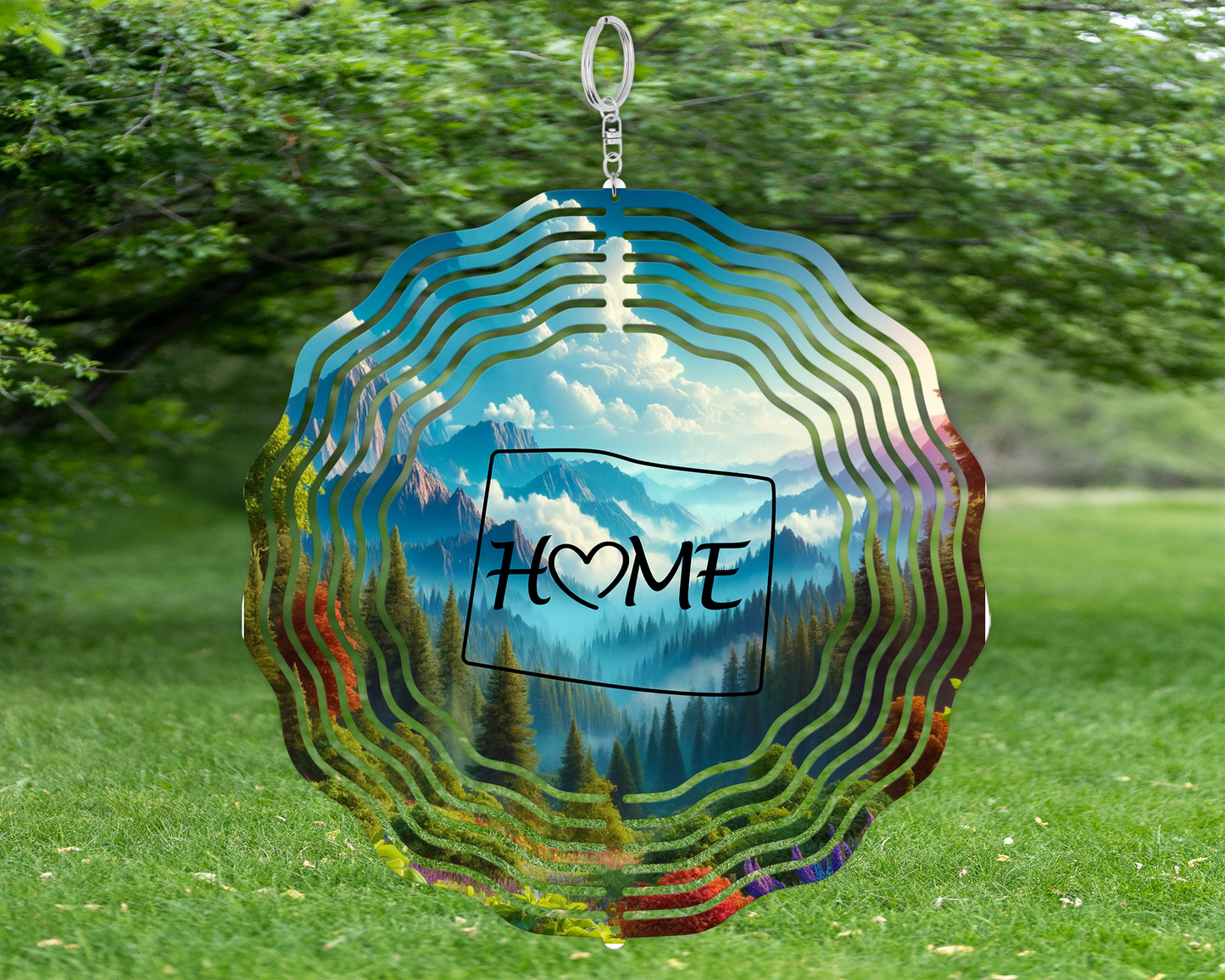 Whimsical Colorado Wind Sculpture, Unique Wind Spinner