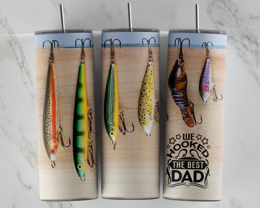 Fishing Lures Tumbler - Ideal Gift for Fishermen and Dads