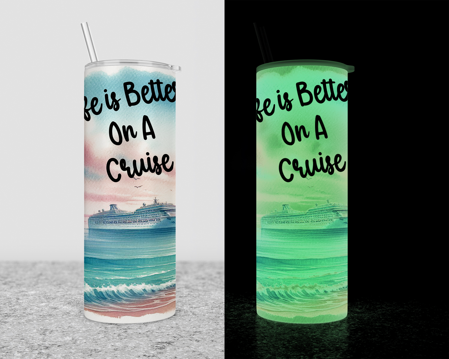 Life is Better on A Cruise Tumbler, Personalized Girls Trip Tumbler, Vacation Tumblers, Cruise Cups, Cruise Crew Gifts, Group Cruise Tumbler