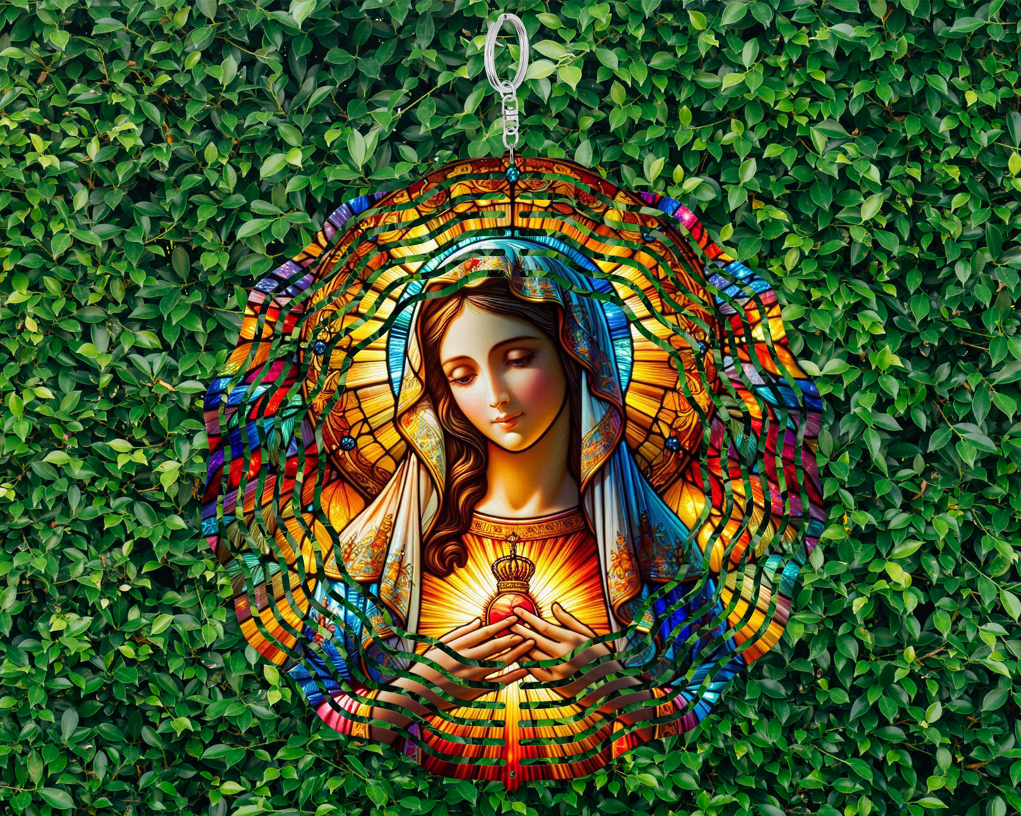 Mother Mary Wind Spinner, Christian Yard Art, Unique Gift for Mothers Day, Garden Wind Spinner, Christian Inspirational Gifts, Porch Decor