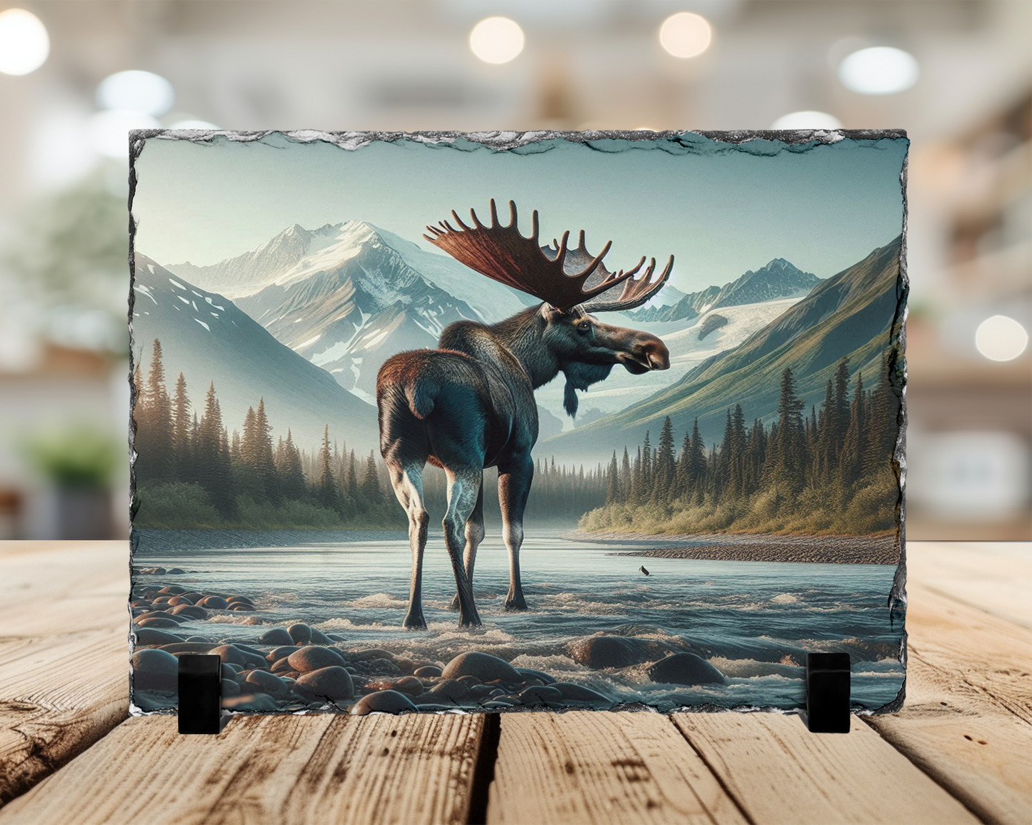 Outdoor Lover Gift, Moose Photo Slate, Colorado Wildlife Decor