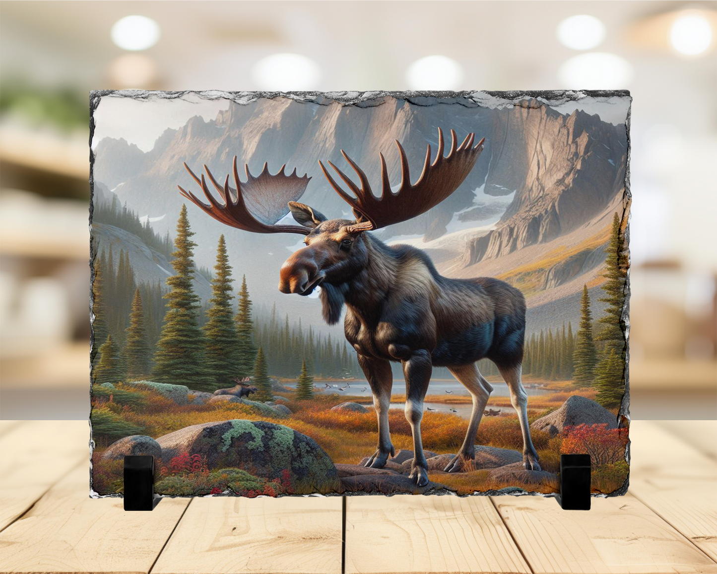 Majestic Moose Photo Slate, Outdoor Lover Gift