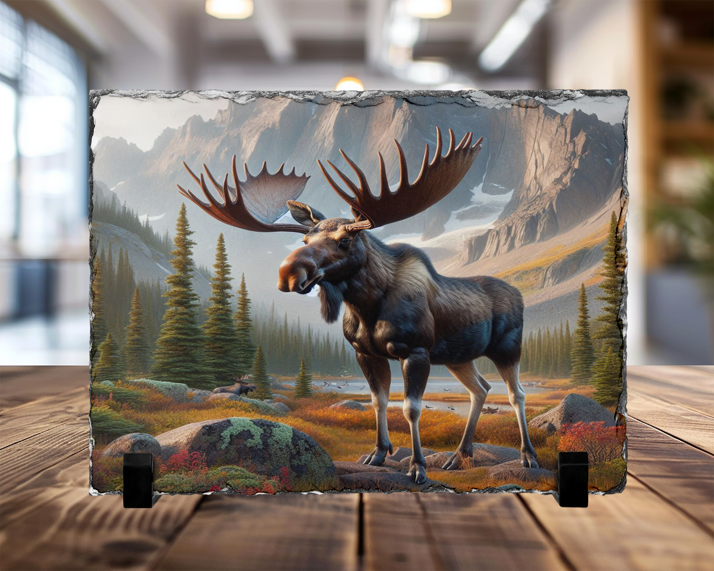 Majestic Moose Photo Slate, Outdoor Lover Gift