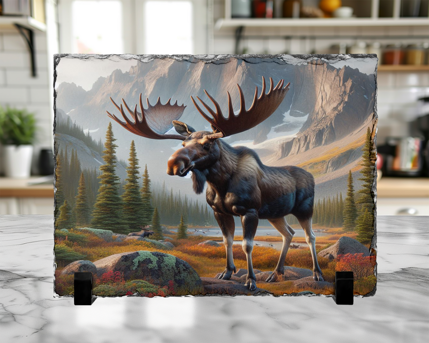 Majestic Moose Photo Slate, Outdoor Lover Gift