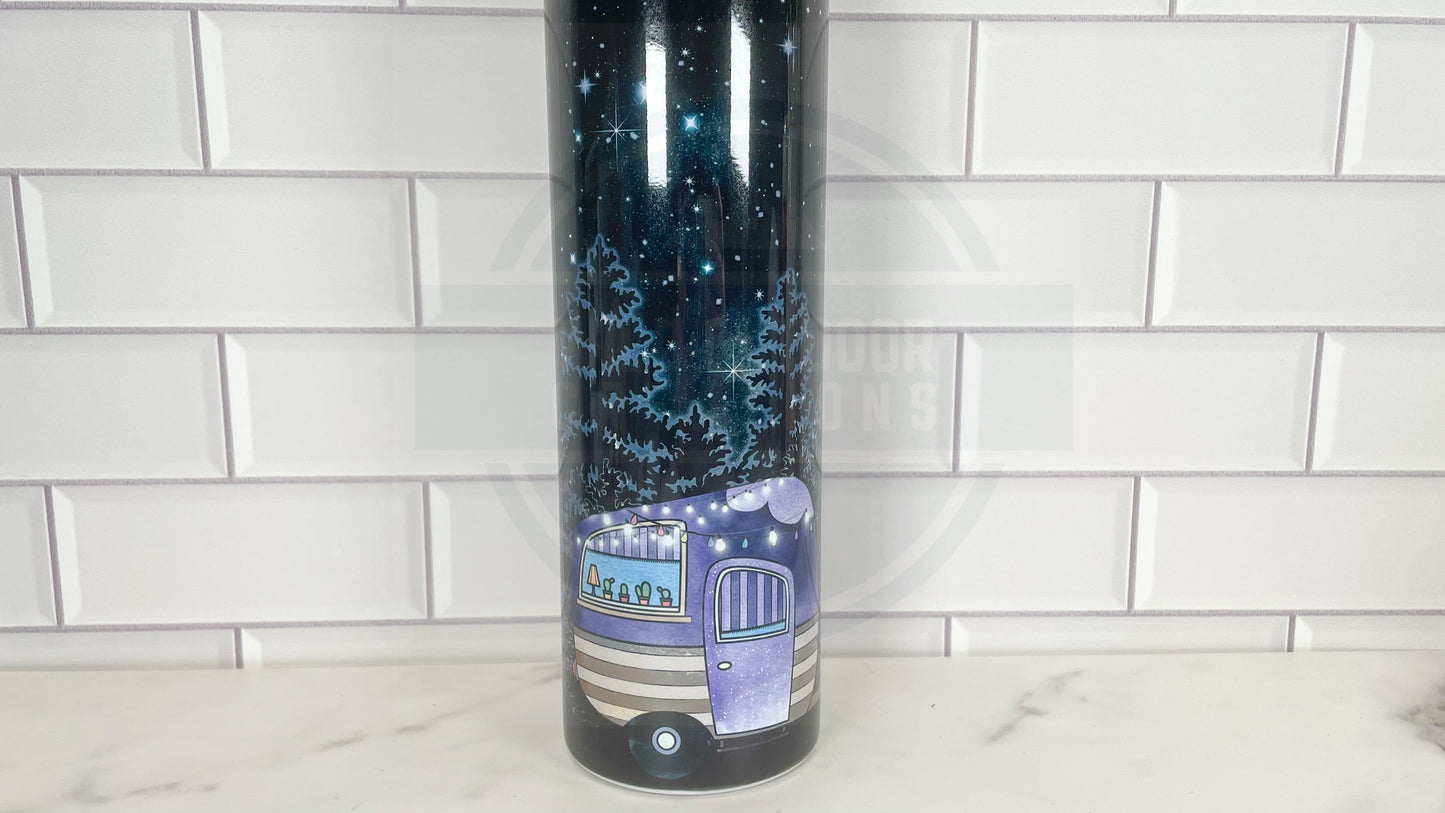 Travel Trailer 3D Lid Tumbler, Camping Tumbler