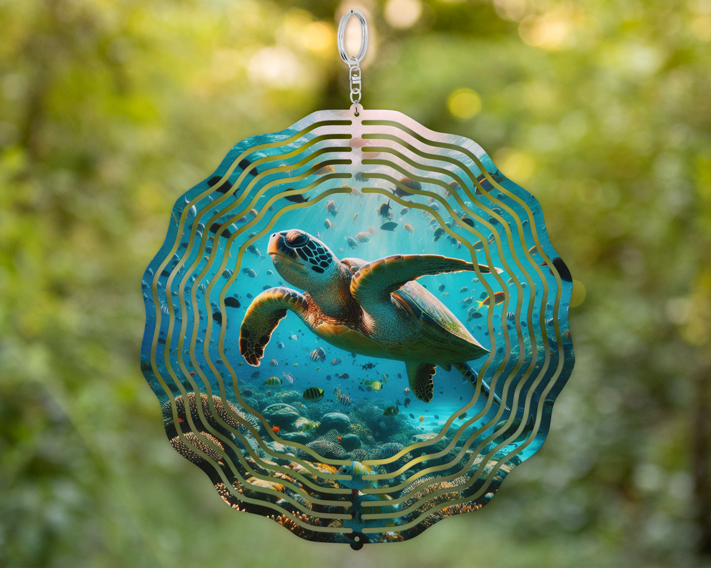 Sea Turtle Wind Spinner - Ocean-Themed Patio Decor Unique Housewarming Gift for Sea Turtle Lovers Mothers Day