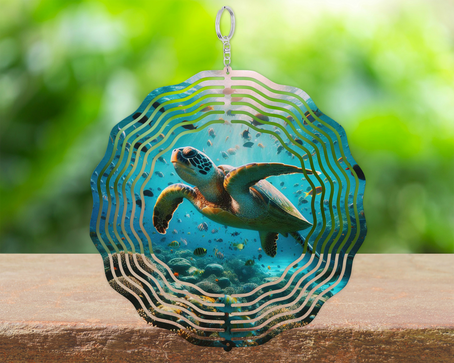 Sea Turtle Wind Spinner - Ocean-Themed Patio Decor Unique Housewarming Gift for Sea Turtle Lovers Mothers Day