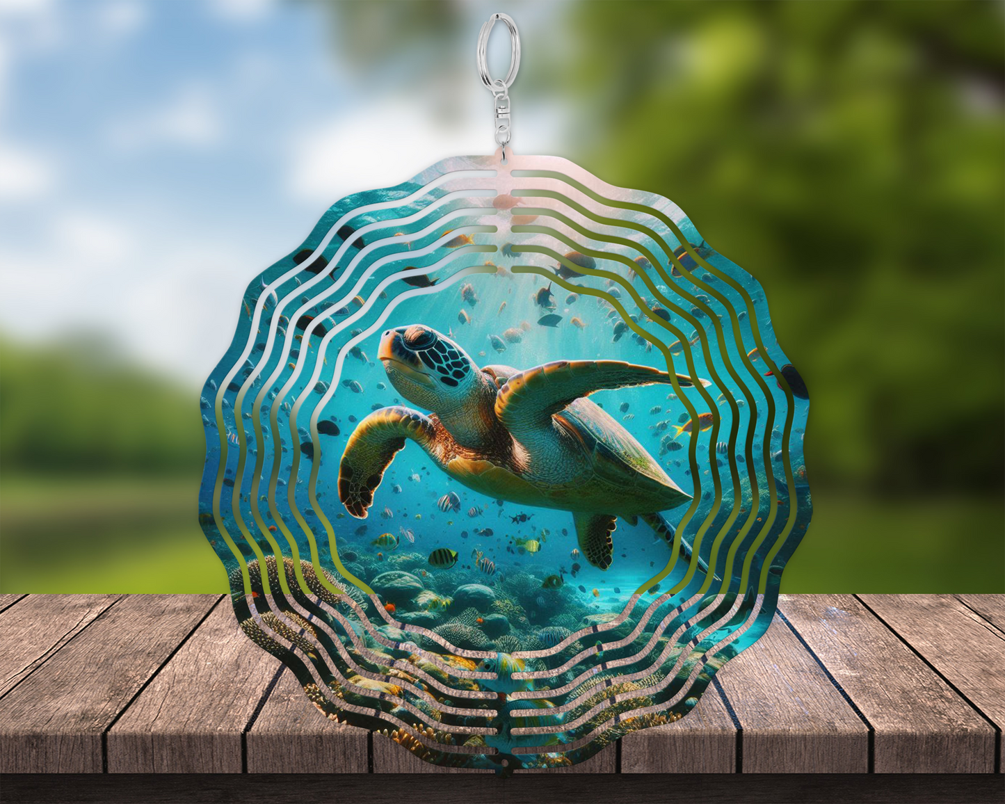 Sea Turtle Wind Spinner - Ocean-Themed Patio Decor Unique Housewarming Gift for Sea Turtle Lovers Mothers Day