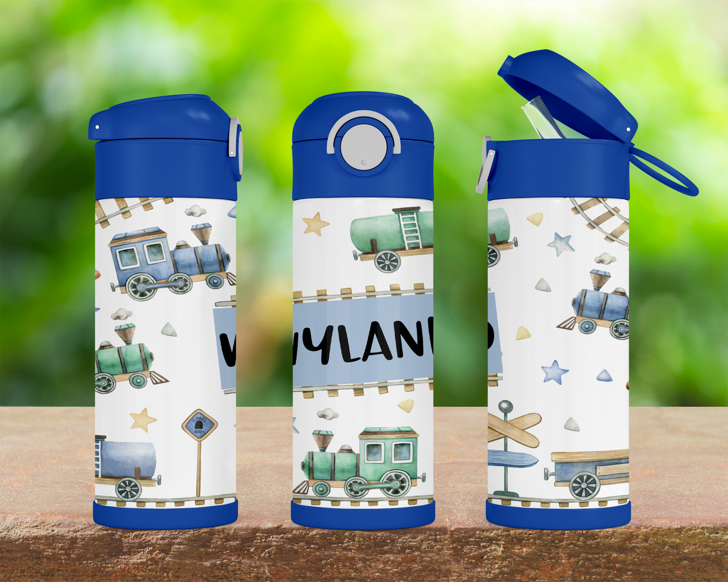 Personalized Kids 12oz Flip Top Water Bottle - Ideal Birthday Gift for Active Children
