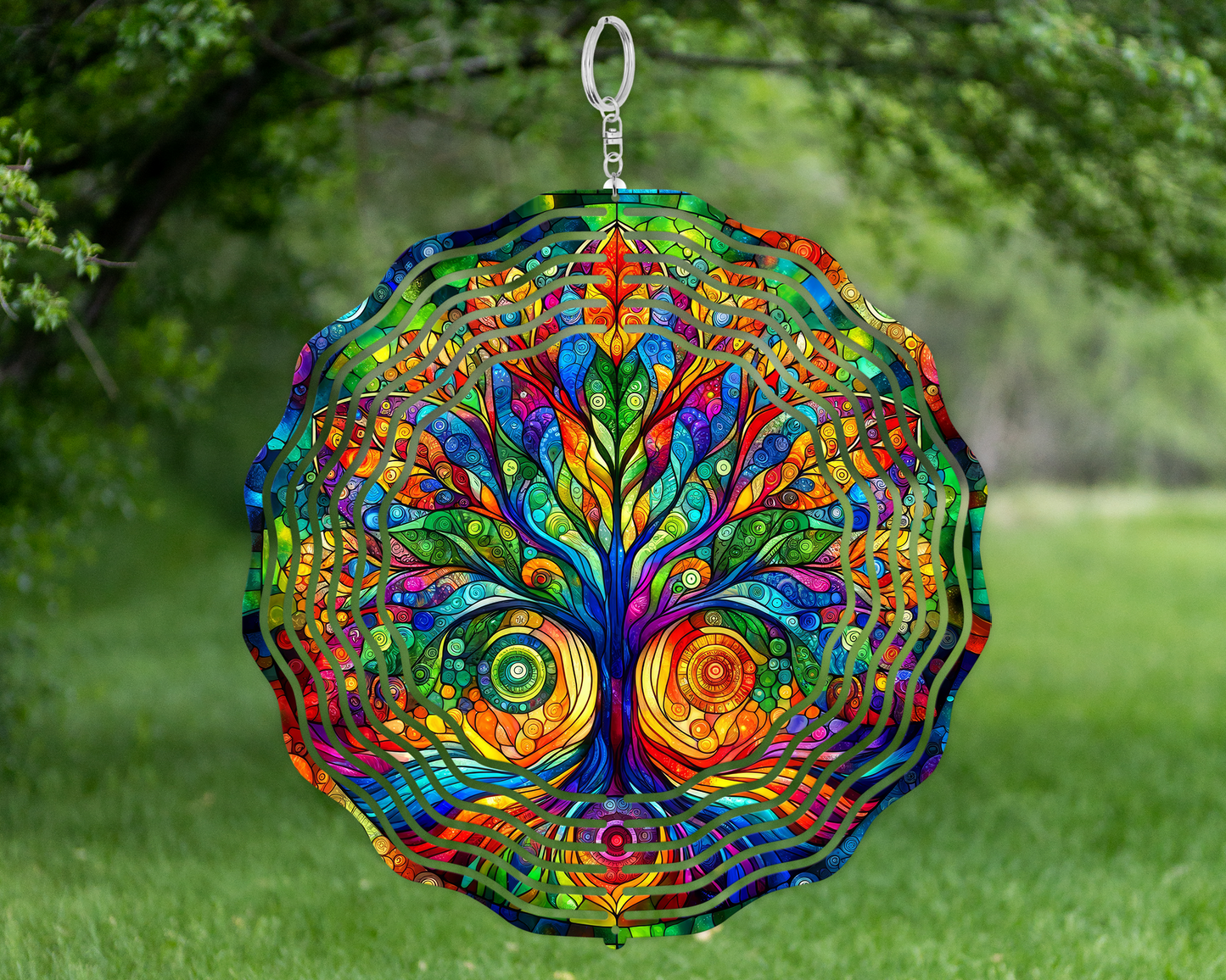 Tree of Life Wind Spinner - Unique Rotating Garden Decor Perfect for Mothers Day or Housewarming Gifts