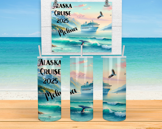 Personalized Glow-in-the-Dark Tumbler for Alaska Cruises - Ideal Girls Trip  Group Cruise Gifts