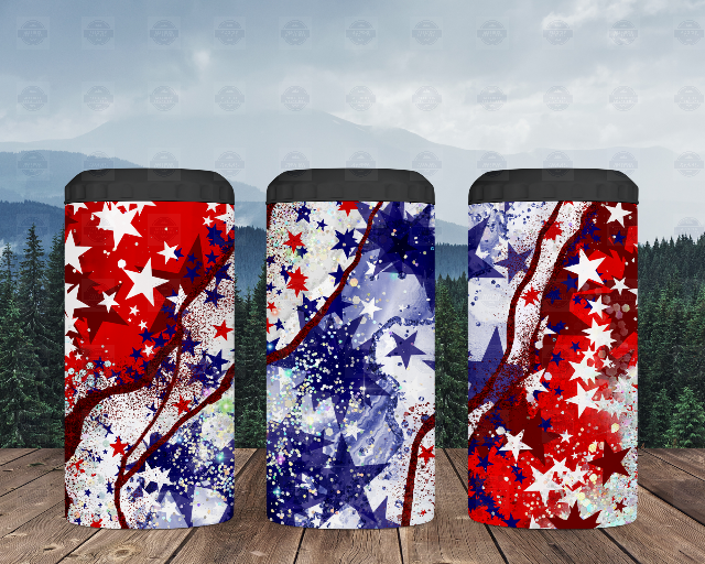4th of July 4-in-1 Can Cooler Celebrate Independence Day in Style
