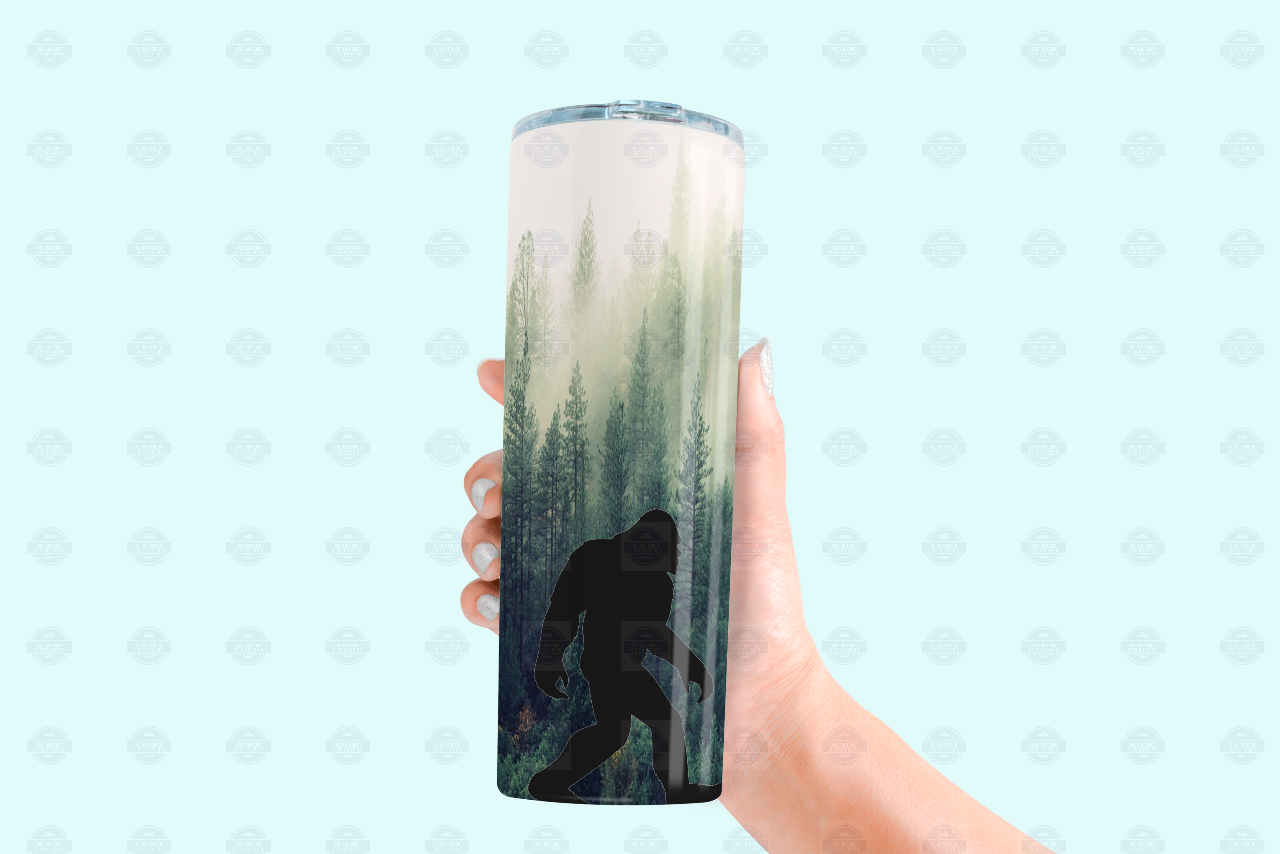 Bigfoot Tumbler Cup With Lid and Straw