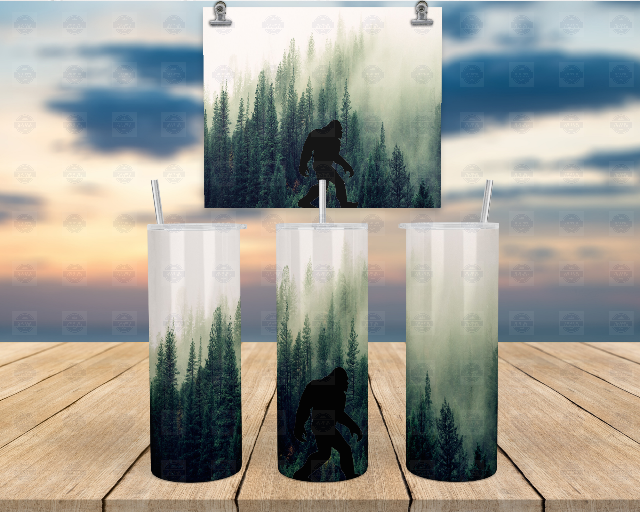 Bigfoot Tumbler Cup With Lid and Straw