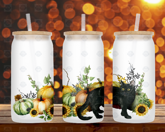 Cats Beer Can Glass