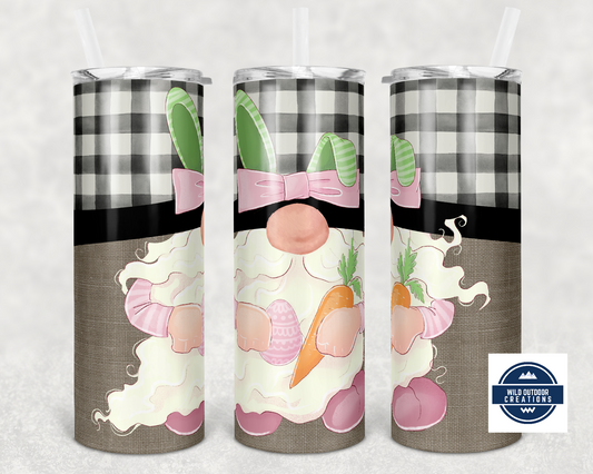 Easter Gnome 20oz Skinny Tumbler - Cute Spring Drinkware for Holiday Celebrations