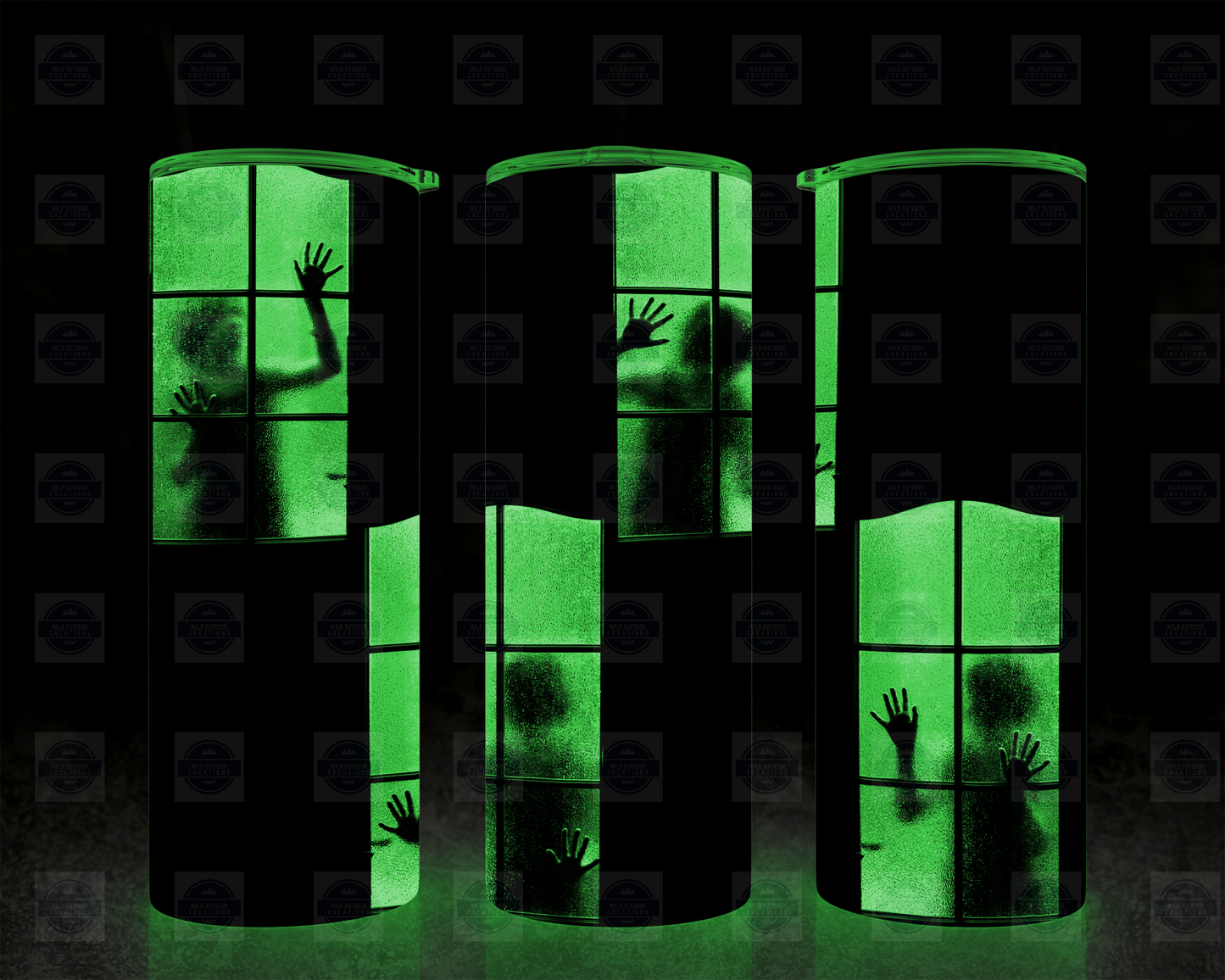 Glow-in-the-Dark Halloween Tumbler Cup with Straw Lid Spooky Drinkware for Parties and Events